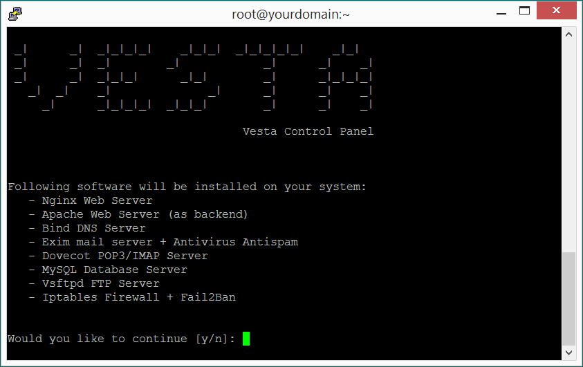 Bind server failed. Vesta Control Panel. VESTACP установка. Vesta nginx.