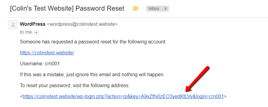 Wordpress Reset Admin Password